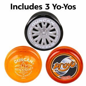 Duncan Yo-Yo Set of 3 Mixed Yo-Yos New Sealed For Age 6+